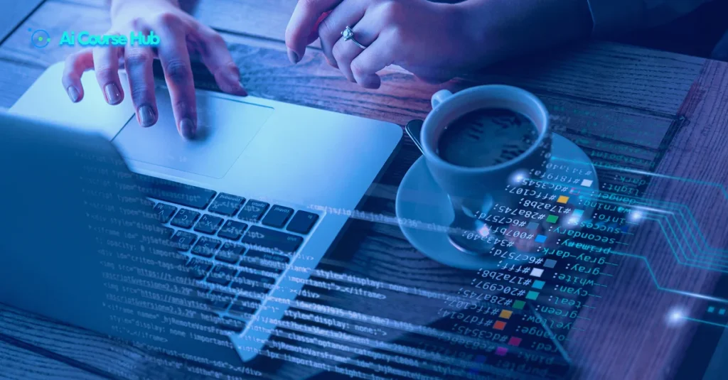 Professional using Gemini AI to improve workplace productivity