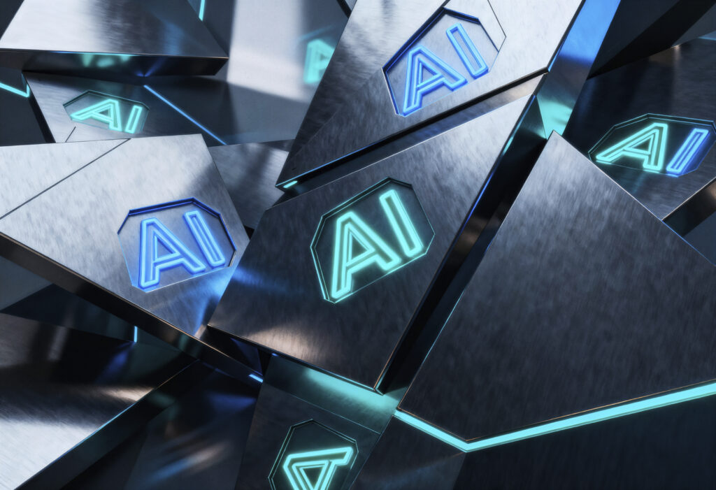 ai-technology-concept-futuristic-metallic-structure