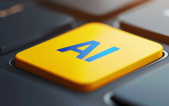 AI button, AI generated